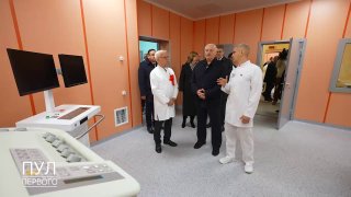 האם התנאים תקינים? הנשיא העריך את יכולות בית החולים יחד עם הרופאים.