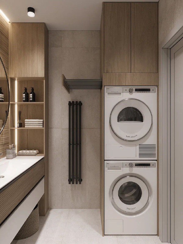 Санузлы в нашем проекте квартира70квм компактные, но максимально функциональные Ванная комната всего 3,8 м , но здесь разместили всё необходимое ва... - изображение 1 - максимально, всего, даже