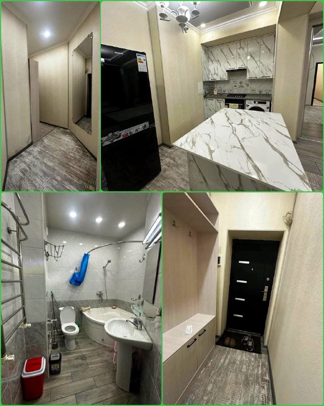 •Аренда:- Юнусабад-4 квартал.- 3 комнатная, 8 этаж, 10 этажный дом, новостройка, мебель и техника, интернет, цена: 650$------------------------------------✏️ Telegram 👉 @dom_vsem_uz------------------