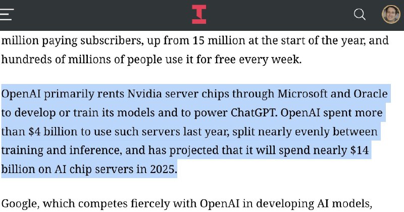 OpenAI 开购买谷歌云使用谷歌的 TPU 降低推理成本了AI 时代有算力确实才是王道啊，谷歌布局太全面了#ai创造营#