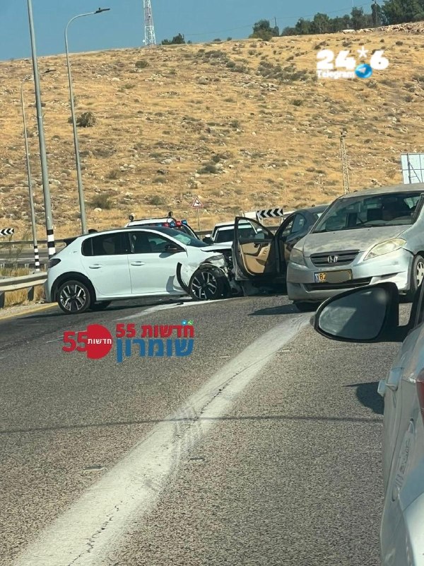 🇮🇱 כביש 505: תאונת דרכים בצומת מעלה אפרים, הכביש פתוח והתנועה זורמת.