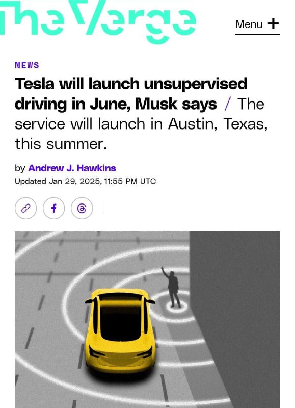 Киберпанк совсем близко: Маск обещает запустить первое беспилотное такси Tesla уже в этом году.