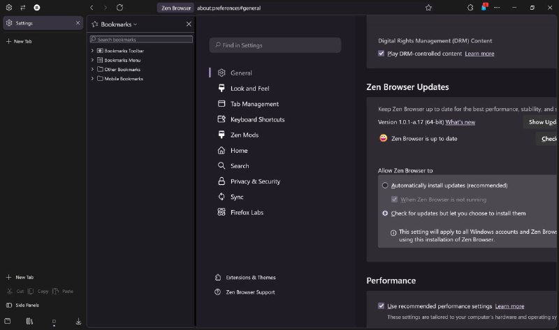 I give up zen-browser since I click ctrl+b, their design is so mess up!#软件设计