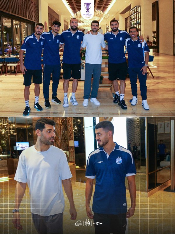 מהדי טארמי, קפטן נבחרת איראן בכדורגל, נכח הערב במעון קבוצת הכדורגל אסטגלאל בדובאי וניהל מספר דקות של שיחה ע…