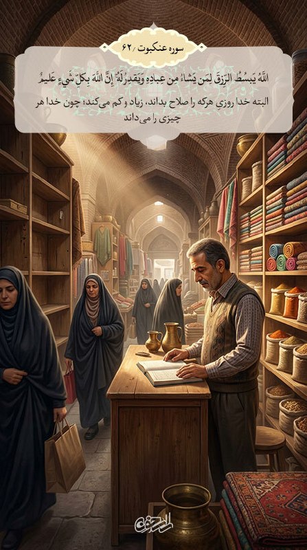 راسخون | مجله سبک زندگی: 🟠 روزی به صلاح خداوند است🔹اللَّهُ يَبسُطُ الرِّزقَ لِمَن يَشاءُ مِن عِبادِهِ وَيَقدِرُ لَهُ ۚ إِنَّ اللَّهَ بِکلِّ شَيءٍ