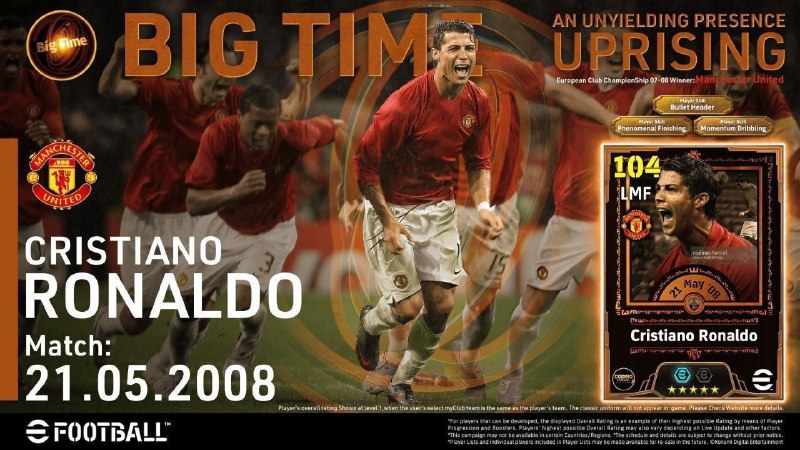 PES MOBile: پک زیبا از رونالدو 2008