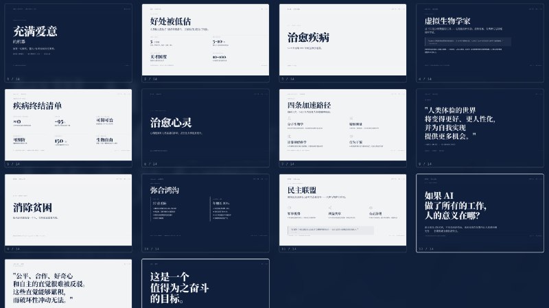藏师傅的 HTML Slides 模板确实是非常精美字里行间还有恰到好处的动效把这个网址发给你的 Agent 安装即可：