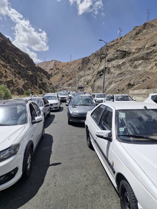 جاده چالوس: 🔹 آخرین وضعیت جوی ترافیکی محور های شمالی- تردد از آزادراه تهران – شمال و محور چالوس مسیر (جنوب به شمال) از ساعت 14:00 تا