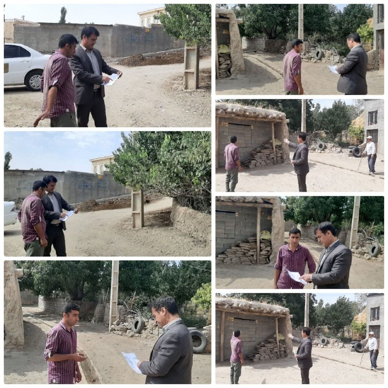 👈 اخبار سجاسرود 👉: 🔹بازدید علی منصوری بخشدار سُجاسرود بهمراه محمدی دهیار از معابر روستای باریکاب و بررسی مسائل و مشکلات اجرای طرح هادی روست