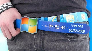 Ремень (не отвечает)Xyled сделала ремень в виде «Панели задач» Windows 7. Называется 7 Taskbar Belt. На официальном сайте бренда уже открыт предзаказ.Ремень оценили в 65 евро (~5700 рублей). Столько же стоит вариант с «Панелью задач» Windows XP — его тоже 