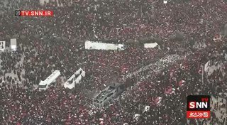 משהד היסטורי בקום, ירושלים, מגלם את חידוש הברית והנאמנות למנהיג המהפכה האסלאמית, האימאם שנהרג חמינאי.