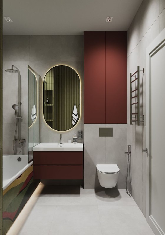 Завершаем показ проекта в жклегендарныйквартал! Сегодня у нас на обзоре компактный, но функциональный санузел площадью 4,3 кв.м и часть прихожей, г... - изображение 2 - нас, telegram, view