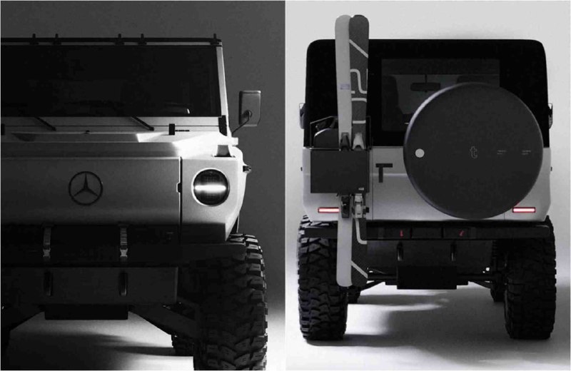 Цифровой художник Mythic Mesh представил концепт будущего Mercedes G-Class под названием 250GD Arcti 4