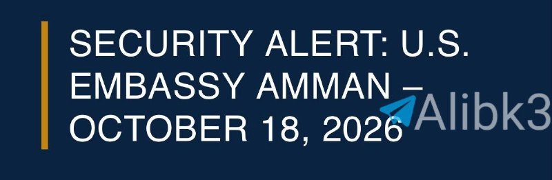 The US Embassy in Jordan issues a security warning to Americans about the possibility of closing the airspace due to the developments in the region.