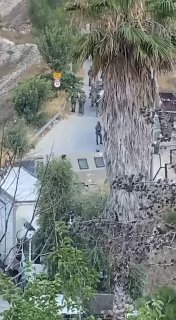 חלק מנוכחות צבא הכיבוש בצומת סמא שכם