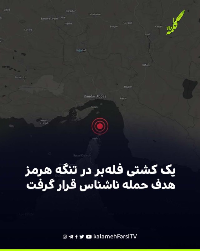 یک کشتی فله‌بر در تنگه هرمز هدف حمله ناشناس قرار گرفت