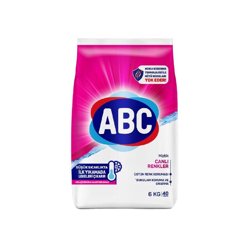 ABC DETERJAN Matik Canlı Renkler 6 Kg