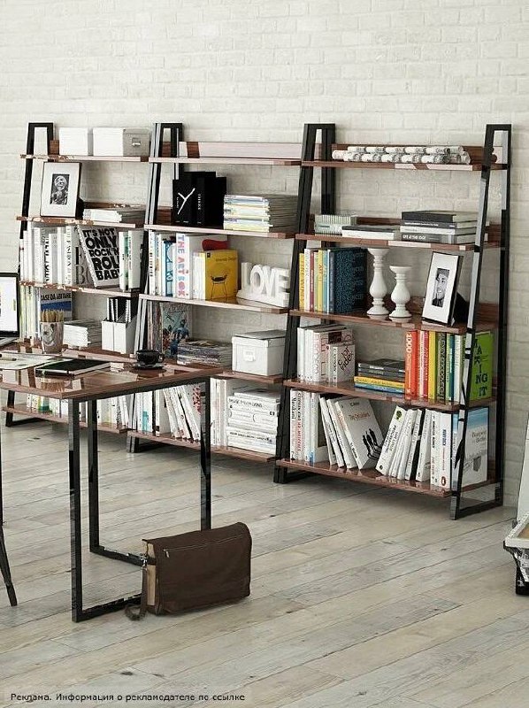 Стеллаж порядок в каждой полке Когда вещей много, а места мало, стеллаж становится главным организатором пространства. Он хранит книги, декор, техн... - изображение 4 - стеллаж, широкий, bruni