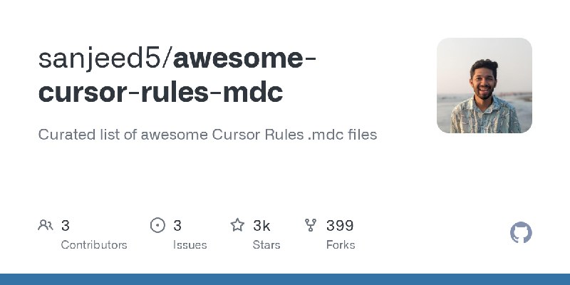 GitHub - sanjeed5/awesome-cursor-rules-mdc: Curated list of awesome Cursor Rules .mdc files