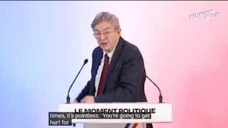 French presidential candidate Jean-Luc Melanchon: