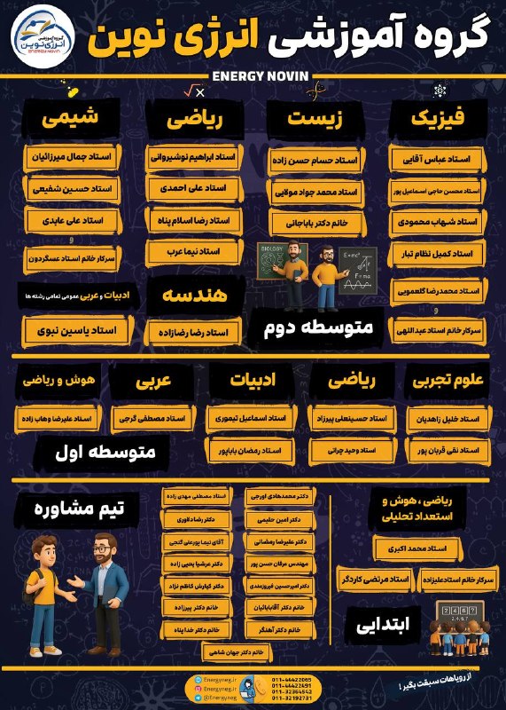 بابل شهر من: با وجود سختی امتحانات نهایی و کنکور سراسری امسال، منتظر نتایج درخشان گروه آموزشی انرژی نوین باشید .🔶️🔸️🔶️🔸️🔶️🔸️🔶️🔸️🔶️🔸️☎