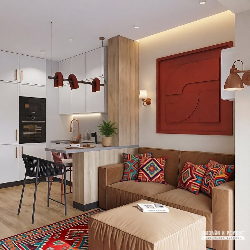 Какой вариант дизайна этой кухни-гостиной вам больше нравится? 1 - - - - - - Дизайн и ремонт - изображение 4 - какой, вариант, дизайна