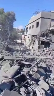 מאתר הפצצת הכיבוש על העיירה נבטי אל-פאוקה, דרומית ללבנון, אתמול