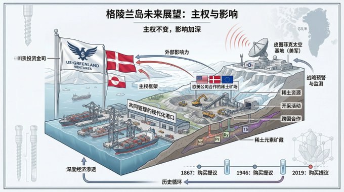 本周意外学到的冷知识格陵兰岛竟然比墨西哥大...此 PPT 使用 ListenHub 制作，Prompt:帮我分析一下美国拿下格陵兰岛的可能性