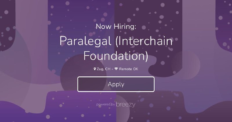 Paralegal (Interchain Foundation) at Interchain