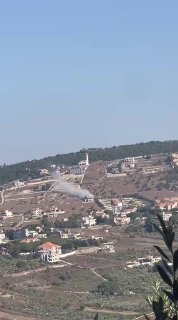 דחוף: הפצצת ארטילריה כיבוש בפאתי העיירה עאיטה אל-ג'בל, דרומית ללבנון.