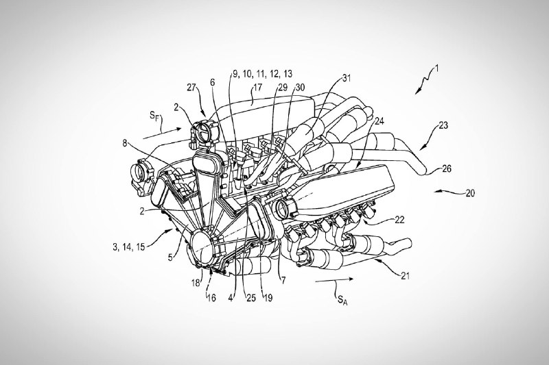 Porsche запатентовала революционный двигатель W18 2