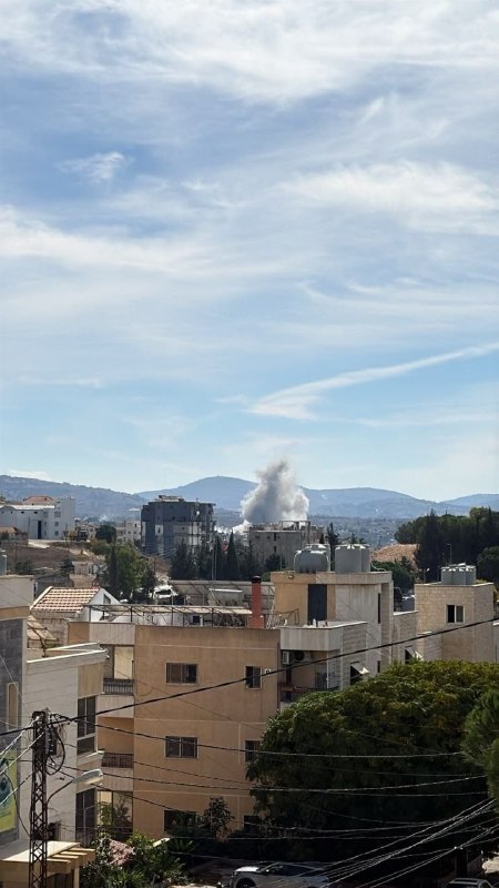 דחוף: הפגזה ארטילרית ישראלית פוגעת ביישוב כפר תבנית בדרום לבנון.