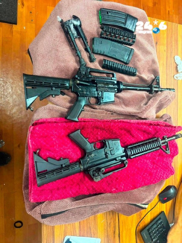 🇮🇱 שני נשקי M16 נמצאו במהלך סריקות אמל״ח כחלק מפעילות התקפית של מג״ב אלון בסוואחרה בפיקוד חטיבת עציון. קר…