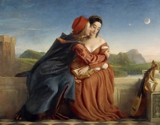 "Статья посвящена решению вопроса о характере чтения Франчески да Римини и Паоло Малатеста, героев пятой песни «Божественной комедии» Данте: читают ли они роман Кретьена де Труа «Ланселот, или рыцарь телеги» вслух или каждый про себя, вместе склонившись на