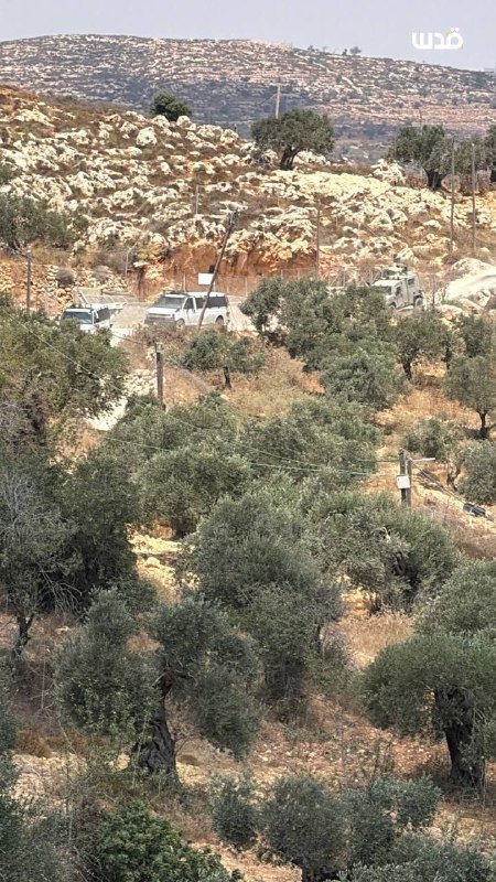 פריסת כוחות הכיבוש בראס אלאין בעיירה קסרה מדרום לשכם.