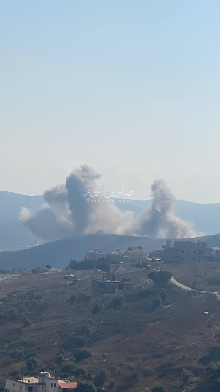 صابرين نيوز - Sabereen news: تجدد الانفجار جنوب لبنانالغارة الصهيونية الثانية على نفس المكان في وادي صربين