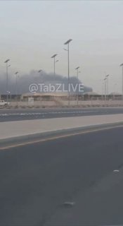🔴 סרטון הקשור לשריפה בבסיס הצי האמריקני בבחריין לאחר טיל התקיפה הקרקעי של איראן