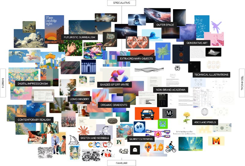 不知道谁会感兴趣的报告系列《Aesthetics of AI》从设计美学的角度看这一批AI公司的“设计”
