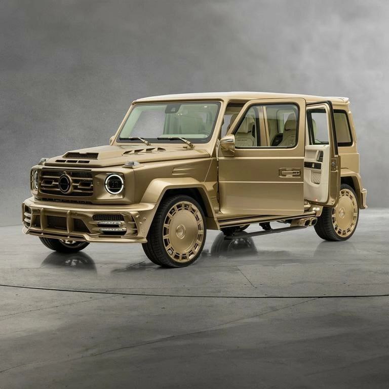 MANSORY ПРЕВРАЩАЕТ G-CLASS В ЗОЛОТОЙ СЛИТОК НА КОЛЕСАХ 4