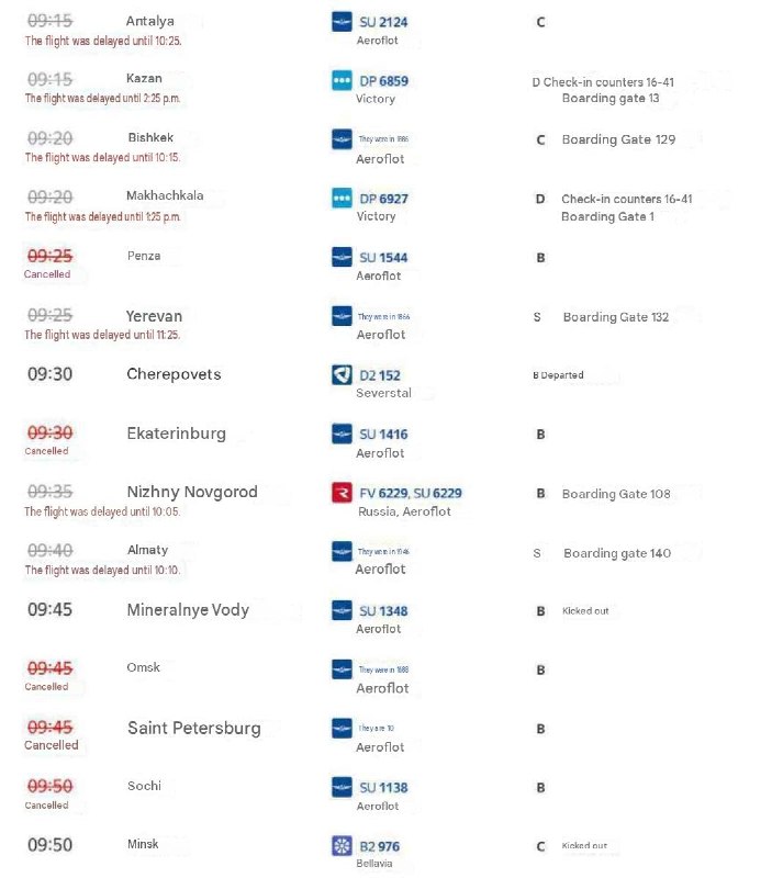 According to reports, more than 200 flights were delayed or canceled at Moscow airports due to a Ukrainian drone attack.