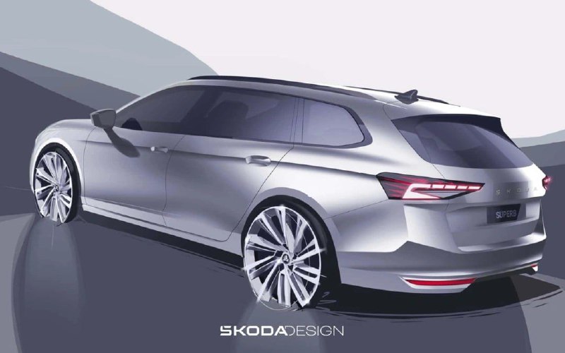 Škoda рассекретила дизайн нового Superb 4