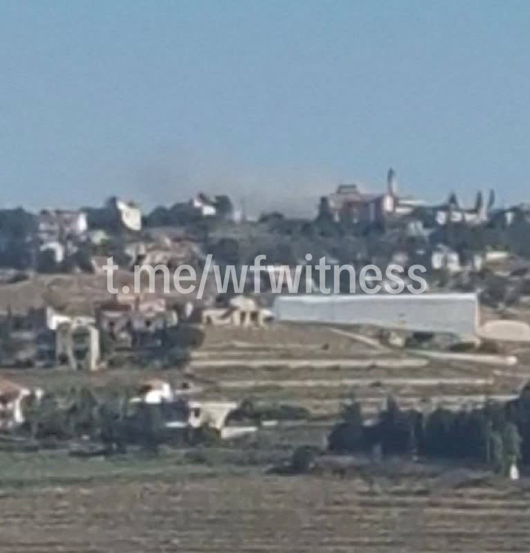 הפגזה ישראלית כוונה לעיירה בית יאחון באזור הביטחון בלבנון