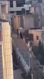 They threw her to the ground... The IDF attacked an elderly Palestinian woman during their assault on the town of Beit Omer, north of Hebron in the occupied West Bank, causing injuries that required her to be hospitalized.