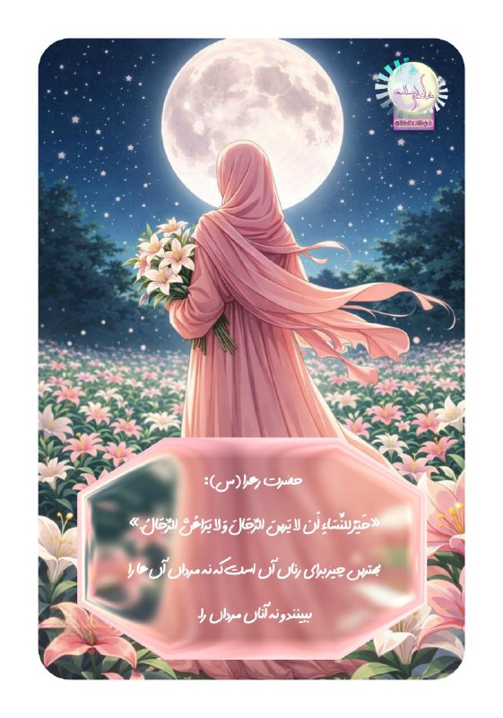 **خانمی کہ شماباشید**: ࿇ ══━━━━✥𖠁✥━━━━══ ࿇🌸 حضرت زهرا (س):«خَيْرٌ لِلنِّسَاءِ أَنْ لا يَرَيْنَ الرِّجَالَ وَ لا يَرَاهُنَّ الرِّجَالُ.»بهترین چ