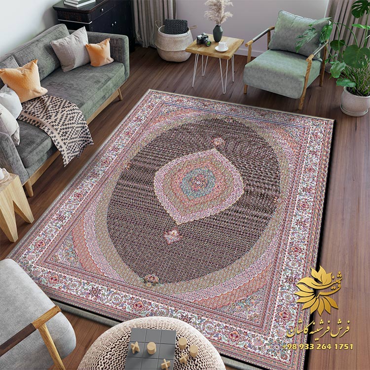 فرش فرشینه کاشان: فرشینه طرح ریز ماهی زمینه سرمه ای کد r6010♦️ خرید مستقیم از تولیدی ♦️فرش فرشینه کاشان✅جنس خاب #مخمل_فرش✅نوع خاب #بدون_خا