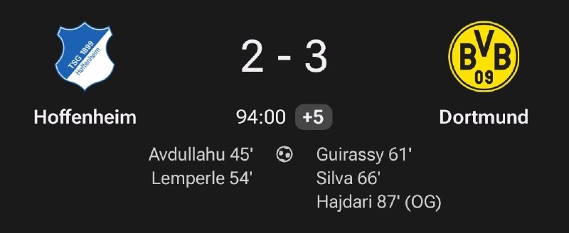 FUNNY SOCCER | فانی ساکر: پشمام دورتموند که تا دقیقه 60، 2-0 عقب بود کامبک زد و 3-2 برد😐🔥✅@funnysoccer