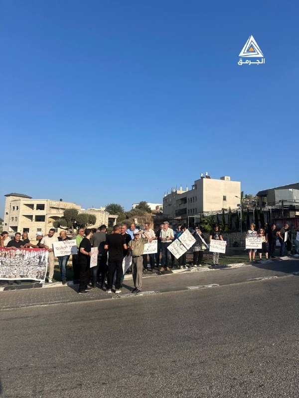 הפגנה נפתחה בעיר אום אל-פחם לתמיכה בתושבי עזה והגדה המערבית.