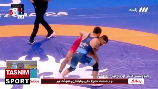 עלייה מהירה של סוהרבי לחצי הגמר דניאל סוהרבי זכה בקטגוריית משקל 72 ק"ג באליפות העולם בהיאבקות בתוצאה 9-0 מו…