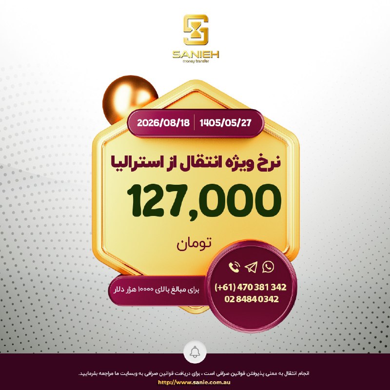 Sarafi Sanieh صرافی ثانیه: 📱 تلگرام | 📱 واتساپ | 📱 اینستاگرام | 🌐 وبسایت | 📱 آدرس