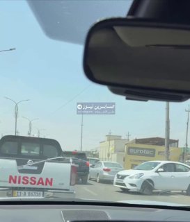 תורים ארוכים מול תחנות דלק באזור בלדיאת בבגדד
